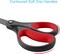 Titanium Non-Stick Scissors, Professional Stainless Steel Comfort Grip, All-Purpose, Straight Office Craft Scissors for DIY(Red/Black)